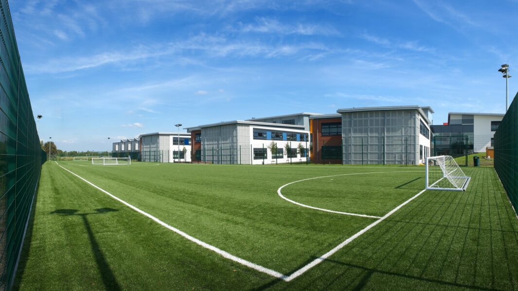 Carmel College astroturf pitch.