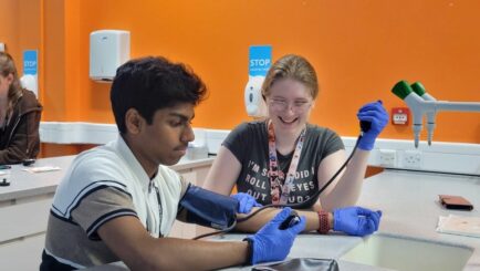 Students in Science.