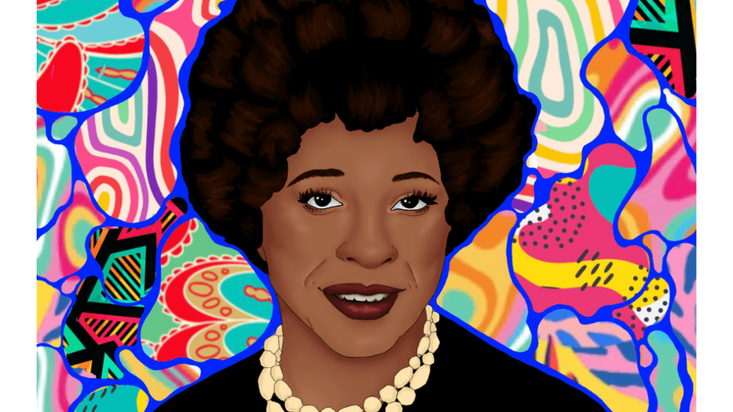 Colourful artwork of a black woman