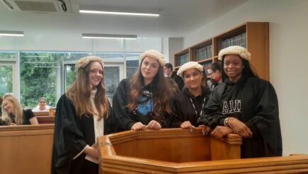 Image of Carmel students at an Edge Hill Criminology workshop. college near me