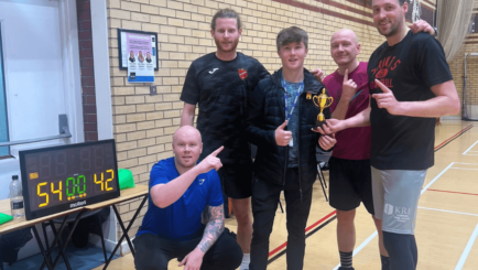 Carmel Staff in Sports Hall
