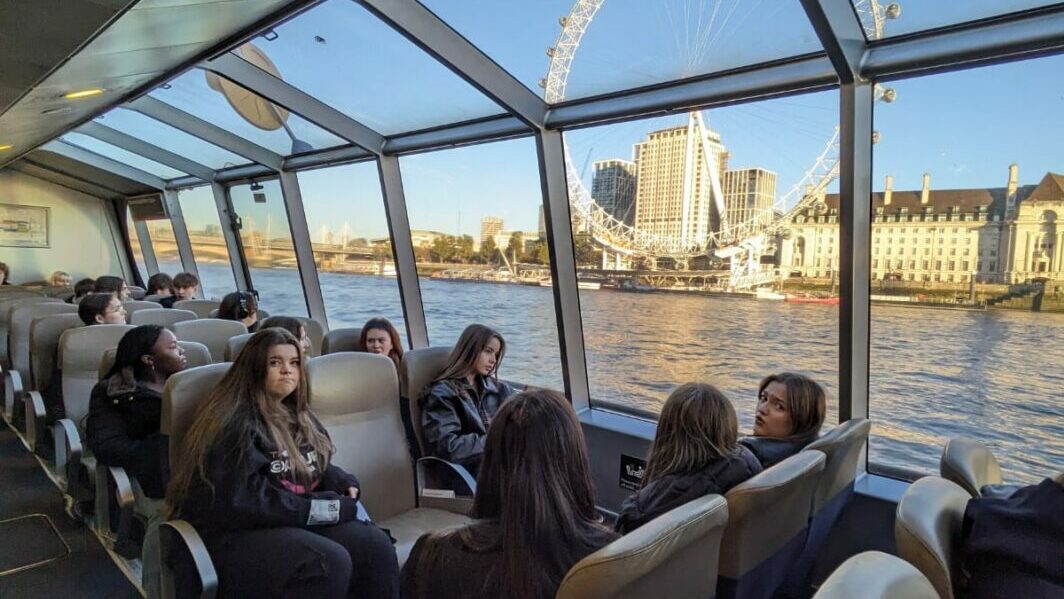 Students on River Boat Uber in London