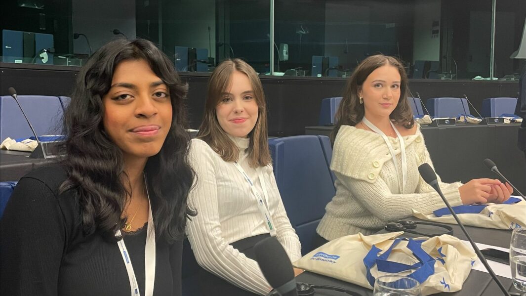 Students sat at desk