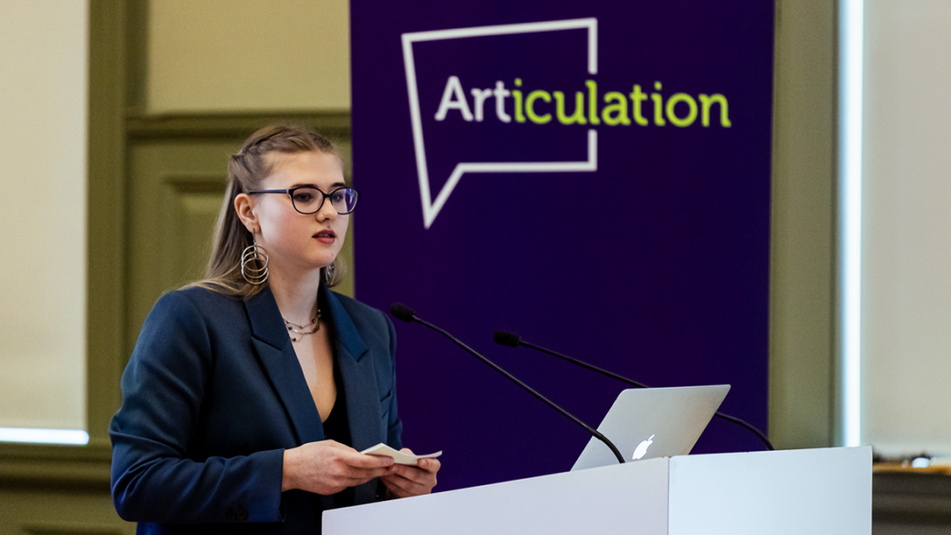 Carmel College A Level student Zofia impresses at Articulation Prize regional heat