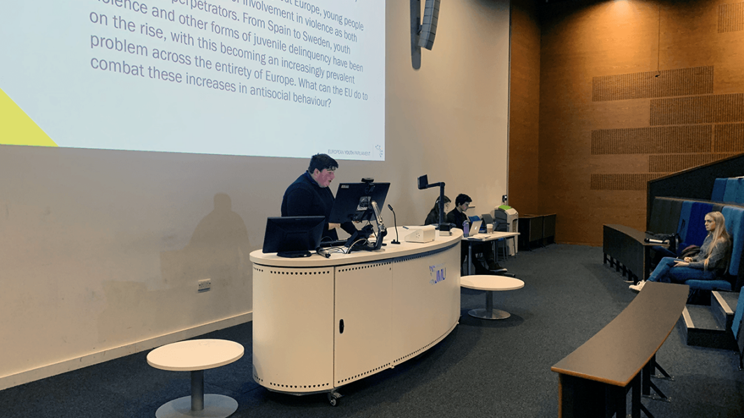 European Youth Parliament regional finals see Carmel College A Level Politics students attend