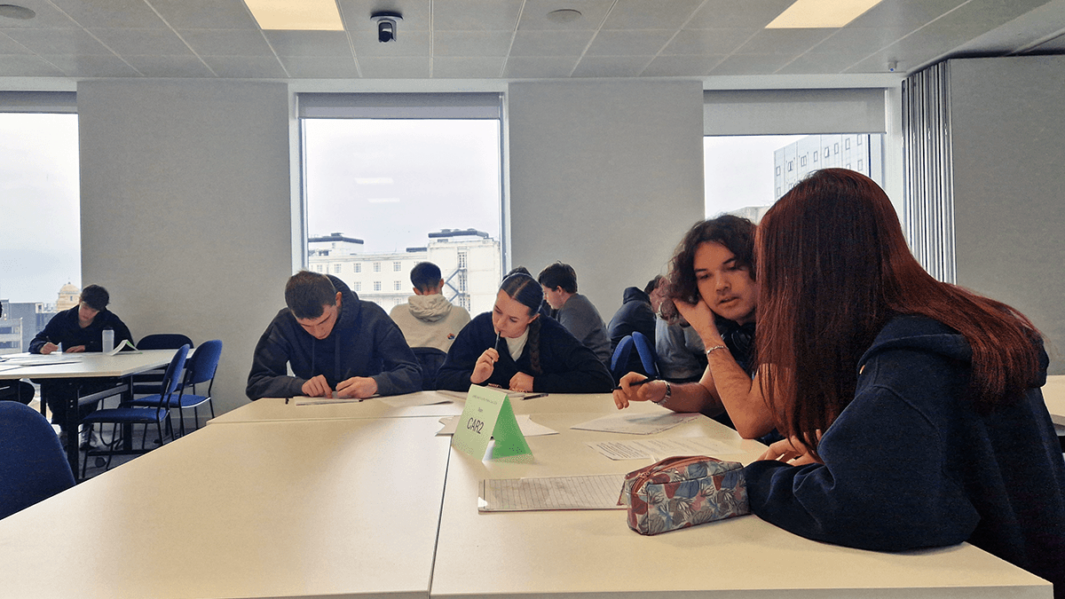 Liverpool Mathematics Society Pop quiz attended by Carmel College A Level Maths students