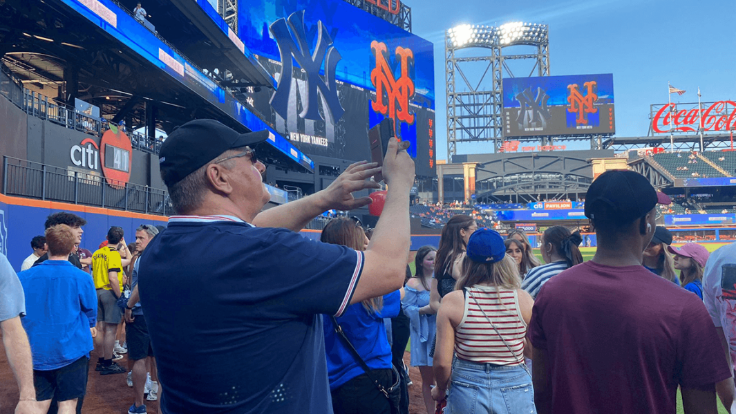 Carmel College attends New York Mets vs New York Yankees baseball game