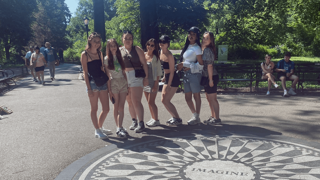 A Level Carmel College students enjoy Central Park on their 2024 New York City trip