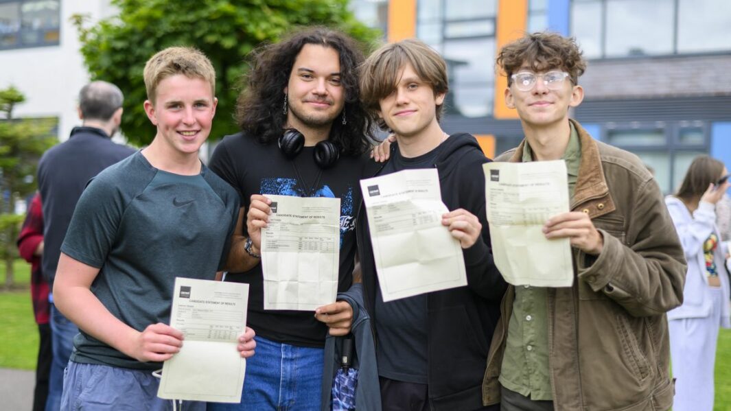 Results day 2024 celebrations took place across Carmel College's campus after impressive 99.3% Level 3 pass rate was achieved by Class of 2024