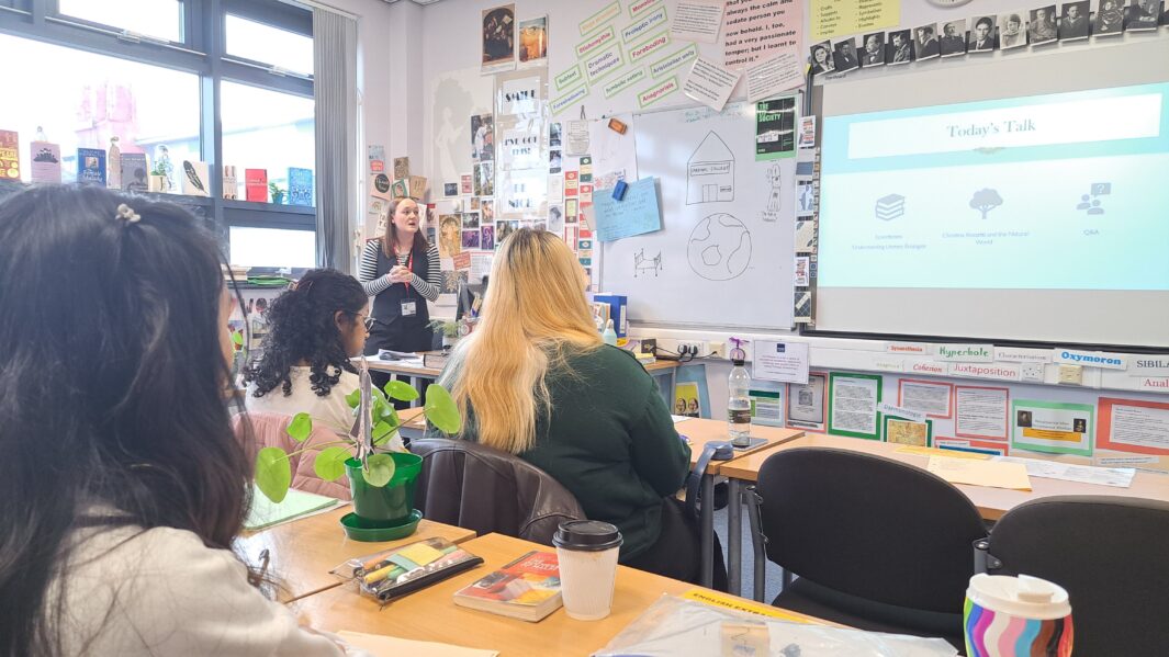 Students at an english lit workshop