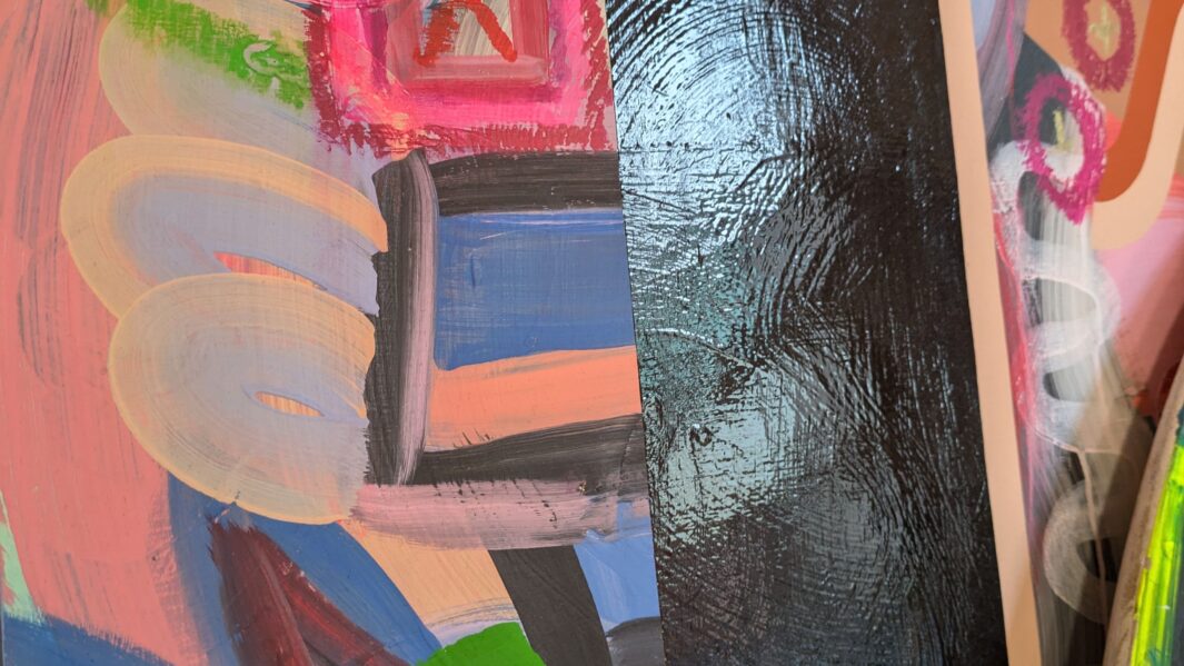 artwork in abstract colours