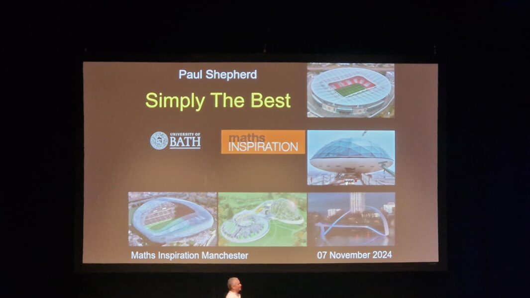 Maths Inspiration lectures at The Royal Northern College of Music in Manchester