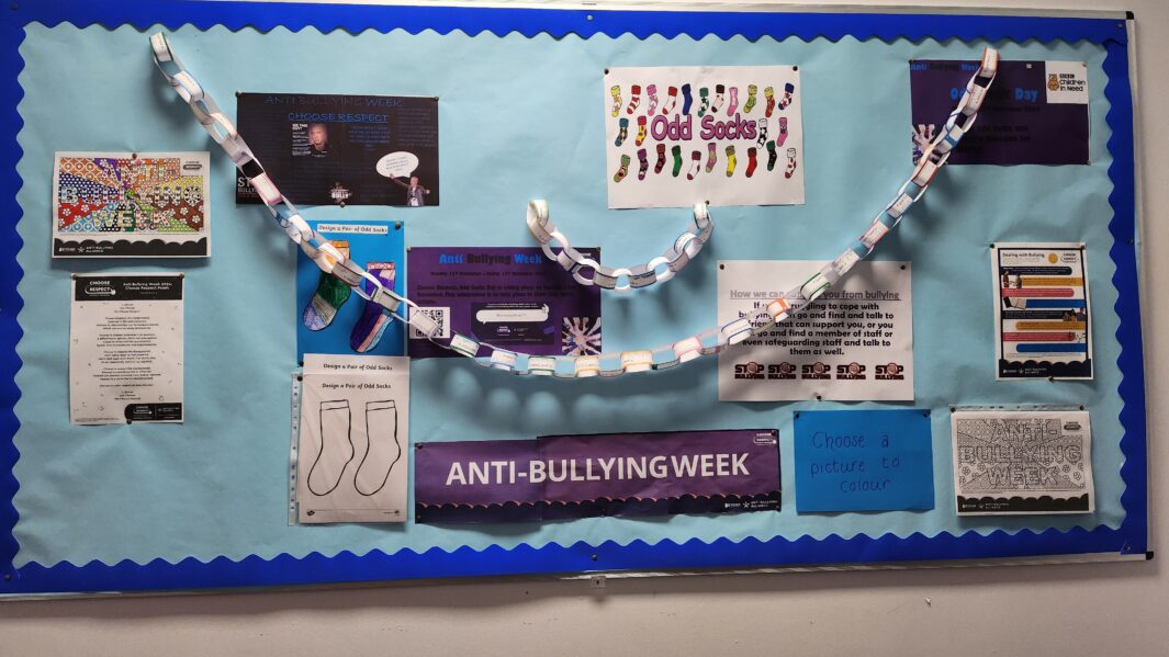 anti-bullying week display board