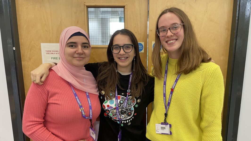 students wearing bright colours for children in need