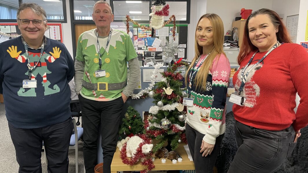 PATS wearing Christmas jumpers