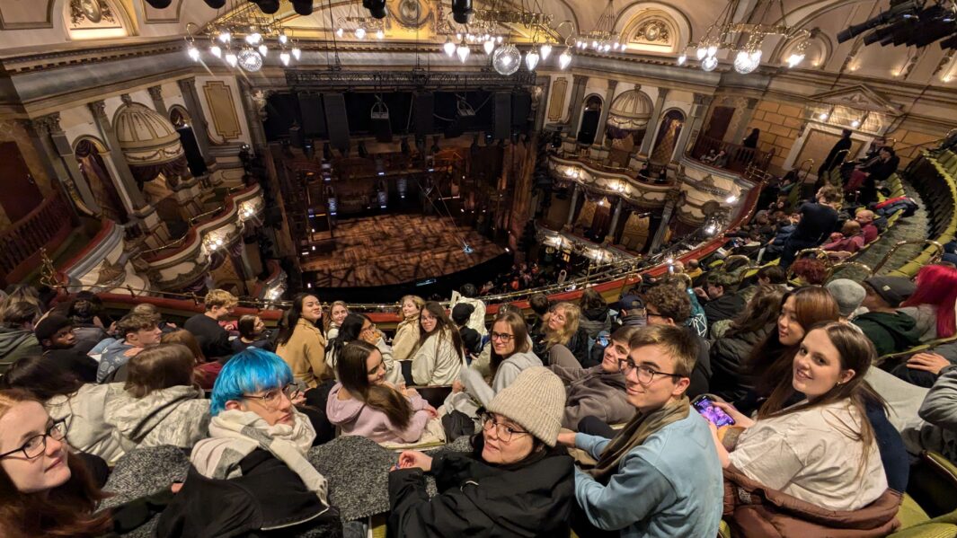 A group of Carmel College's Art, Design and Performing Arts students attend hit West End musical performance of Hamilton.