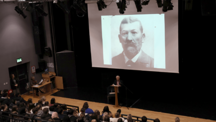 Holocaust survivor Harry Kessler gives inspirational talk to staff and students at Carmel College