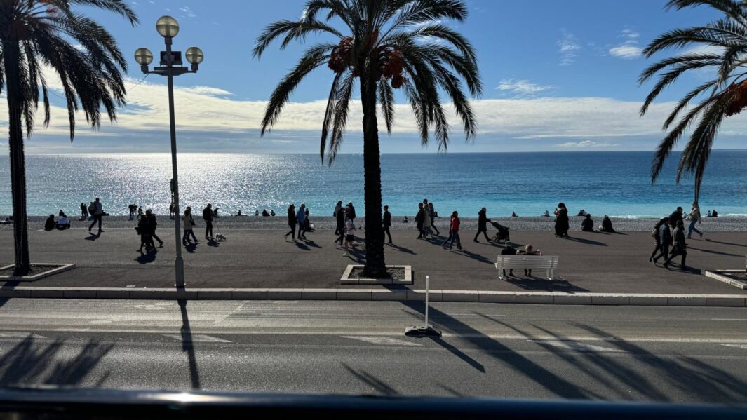 A beach in Nice, France