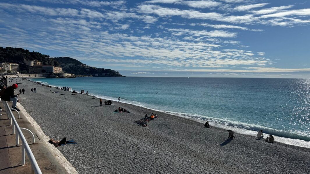 A beach in Nice