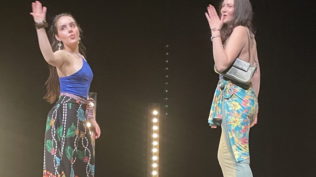 Two Students in Fashion show at Carmel College