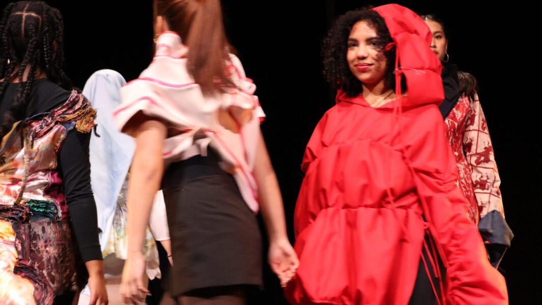 Students in Fashion show at Carmel College