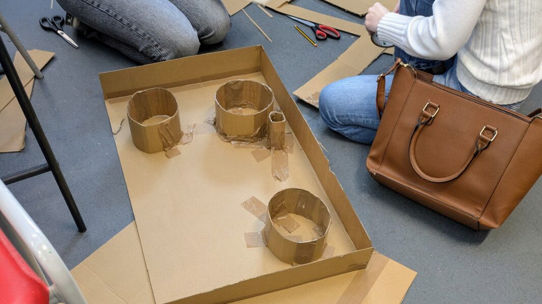 cardboard model for architect project