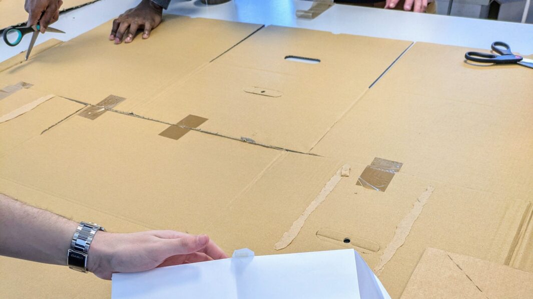 cardboard and paper models to make shelters