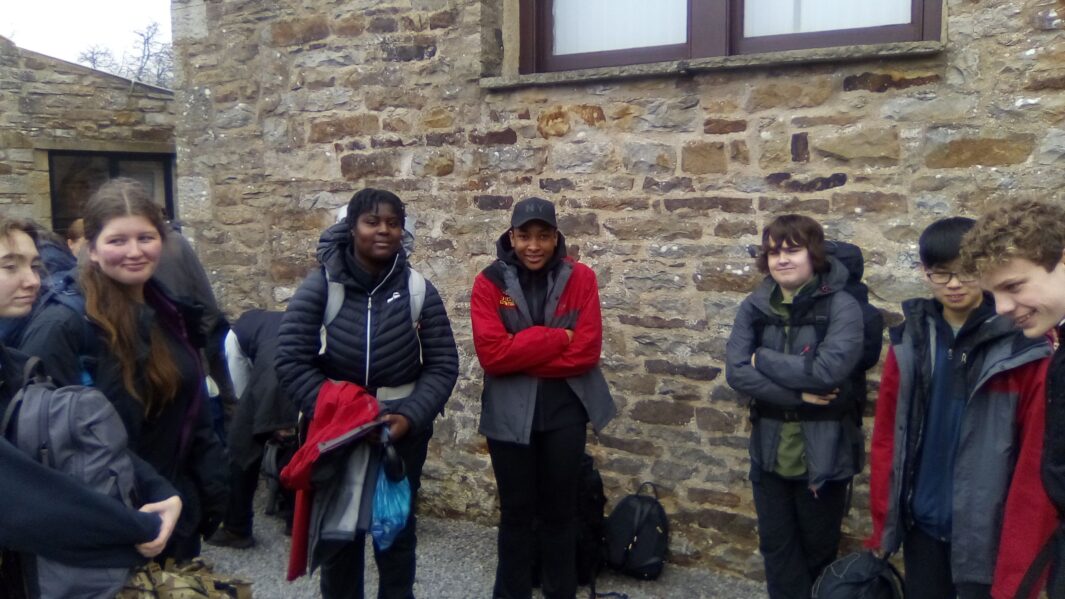 Group of students in yorkshire for the Duke of Edinburgh
