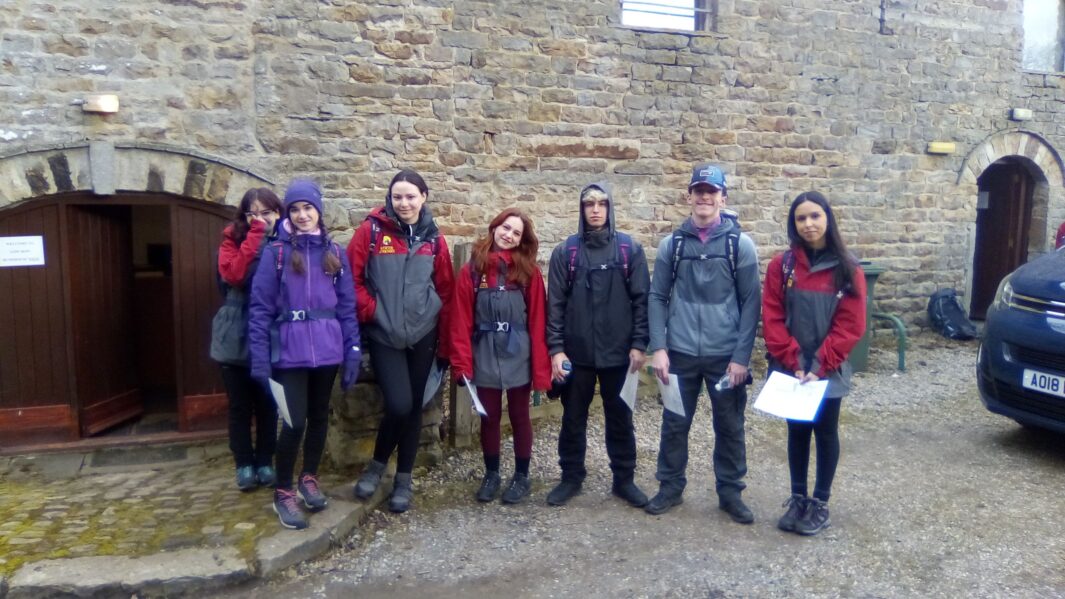 Group of male and female students in the Yorkshire Dales