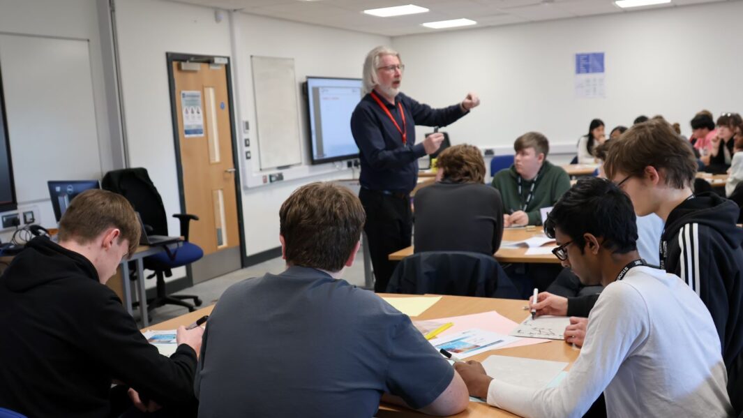 Martin Bamber hosting a Maths workshop