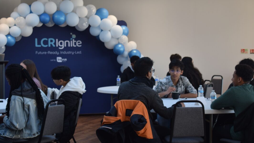 Students talking at Medical Networking event