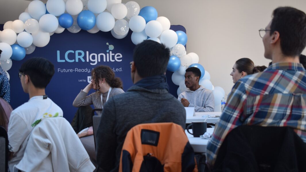 Students talking at Medical Networking event