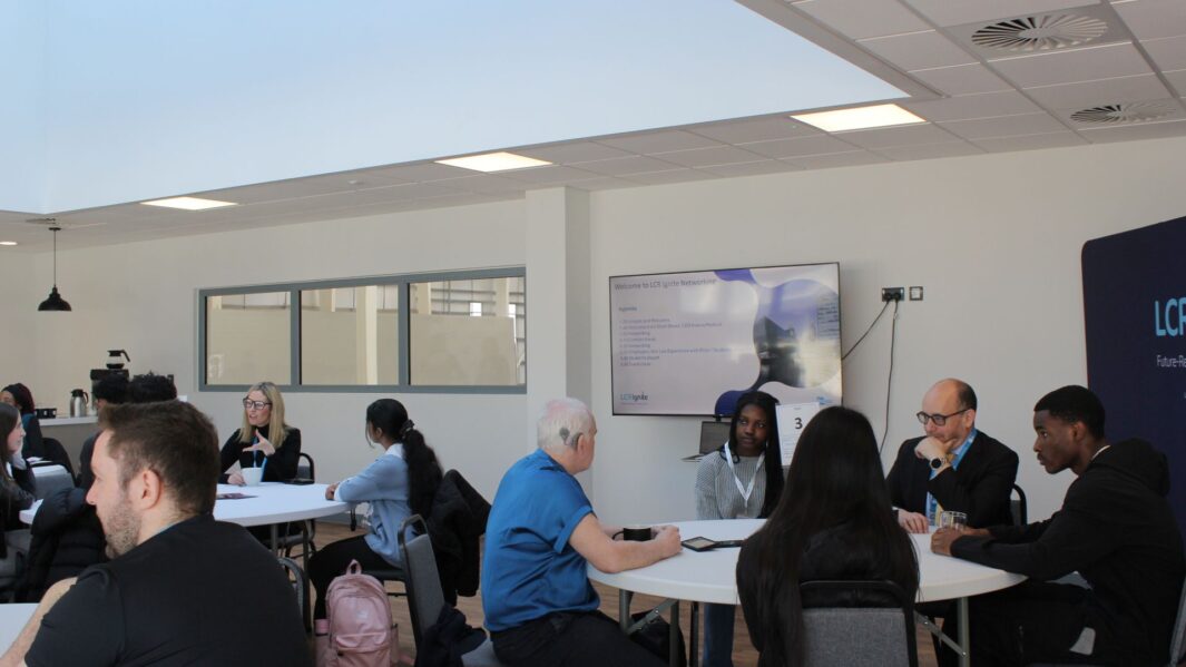 Students talking at Medical Networking event