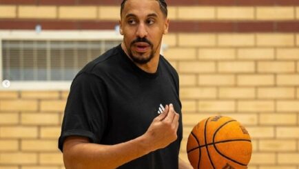 Ryan NBA Basketballer holding ball