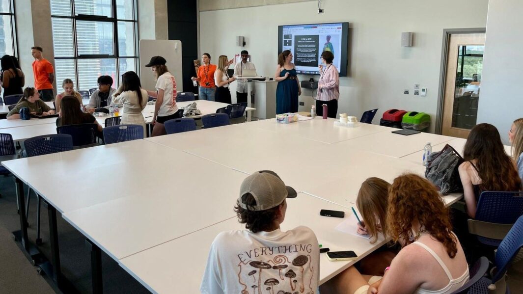 students in a workshop at UAL London