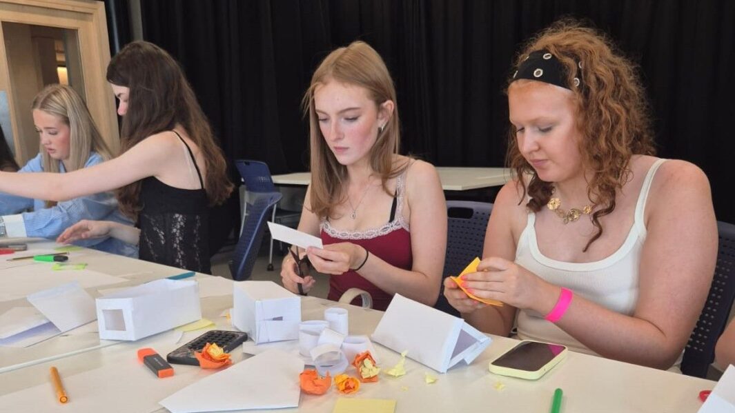students in a workshop at UAL London