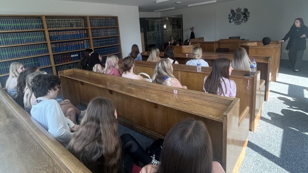 Students on a Criminology day at Edge Hill University