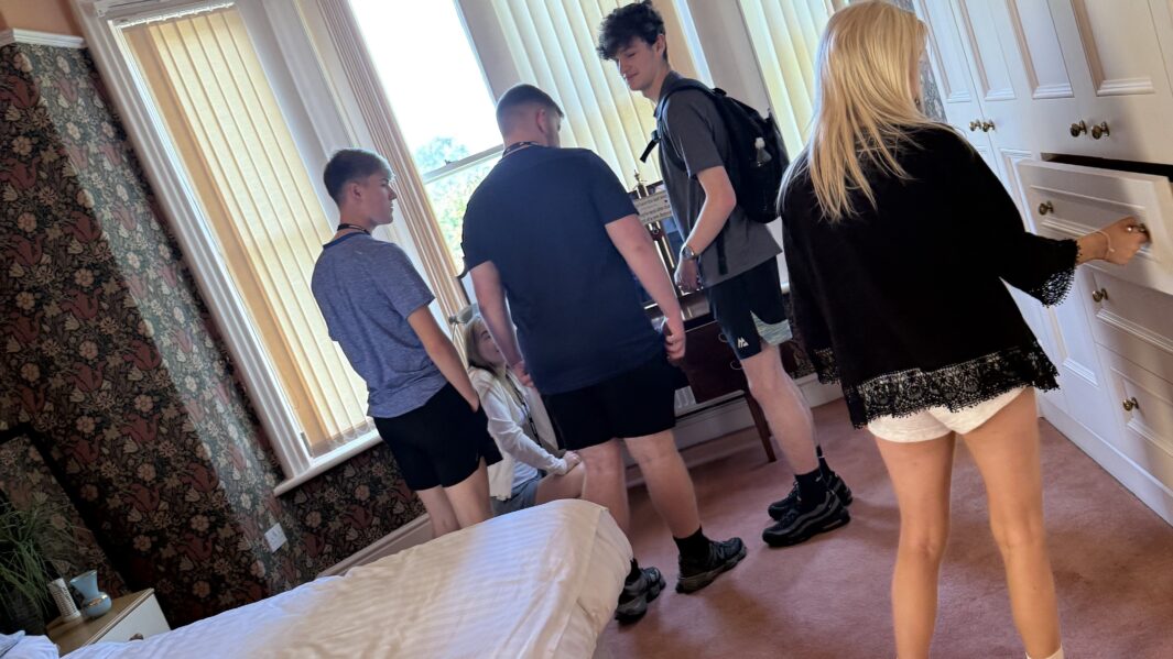 Students on a Criminology day at Edge Hill University