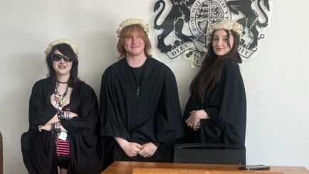 Students on a Criminology day at Edge Hill University