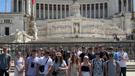 History students seeing the sights of Rome