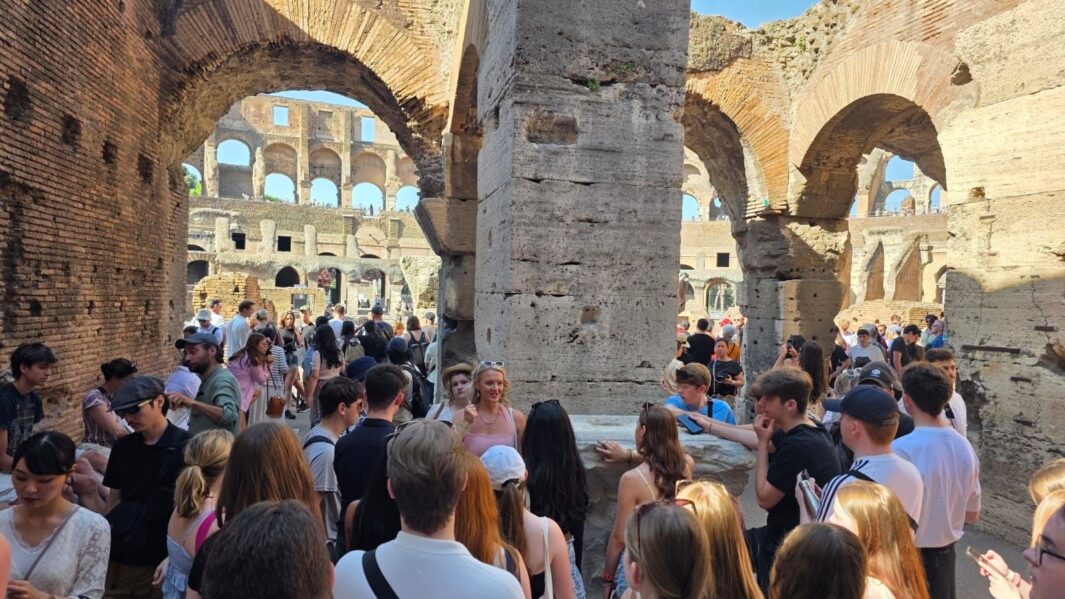 History students seeing the sights of Rome