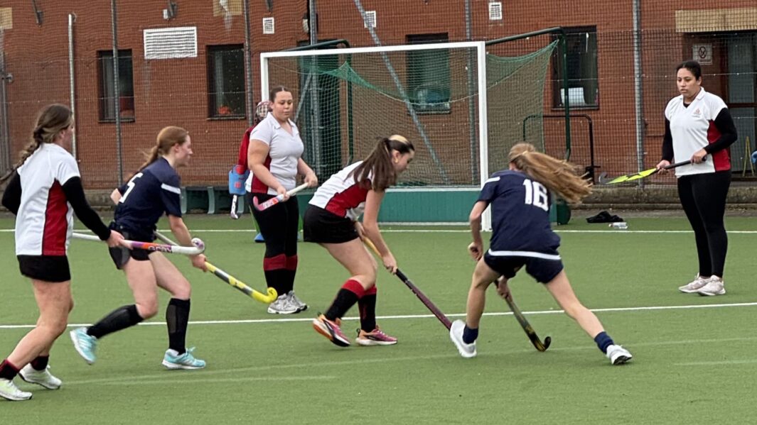 Carmel's hockey team playing against Liverpool College