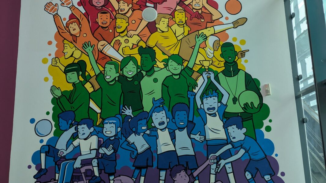 artwork at the national football museum