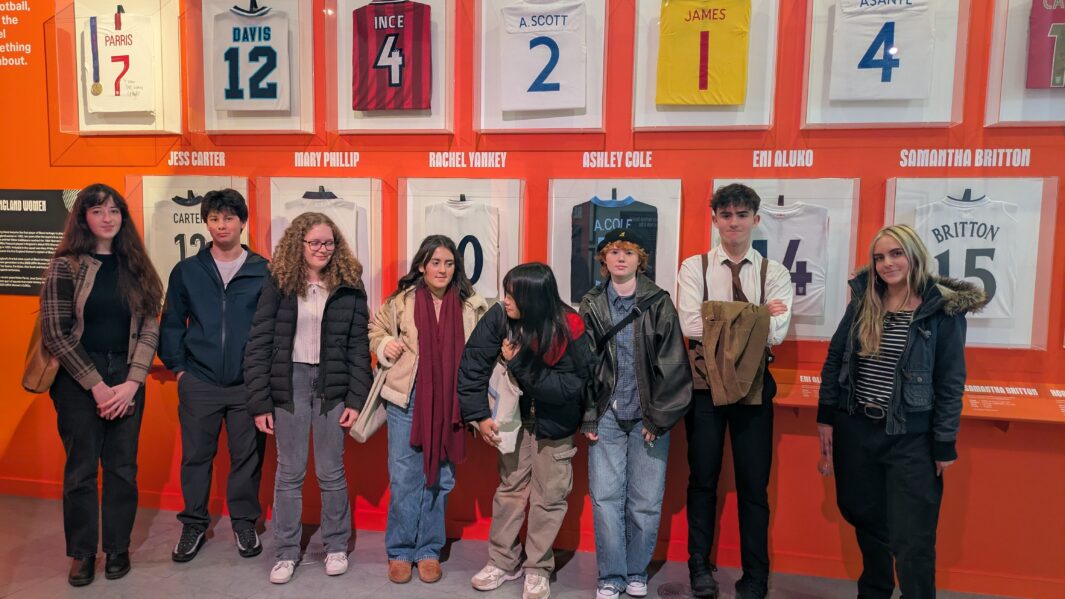 Group of students at the National Football Museum