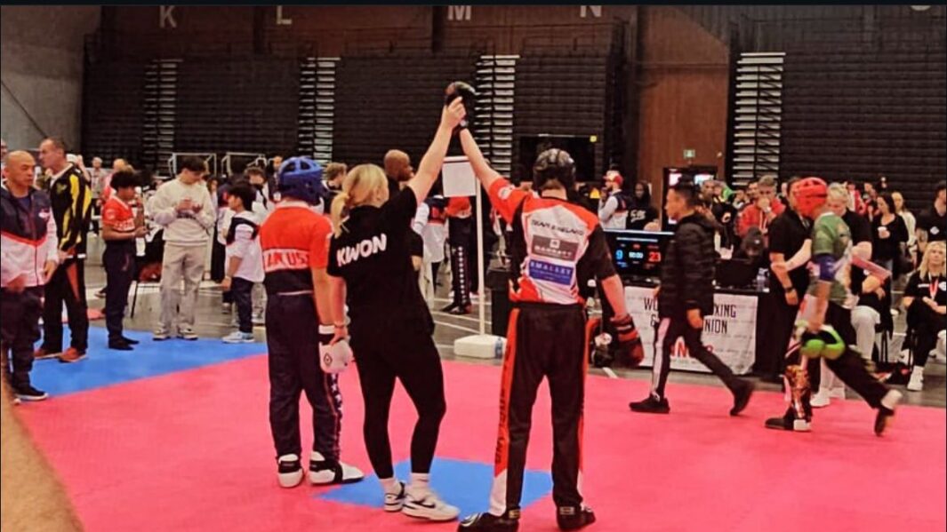 A photo of a kickboxing world championships