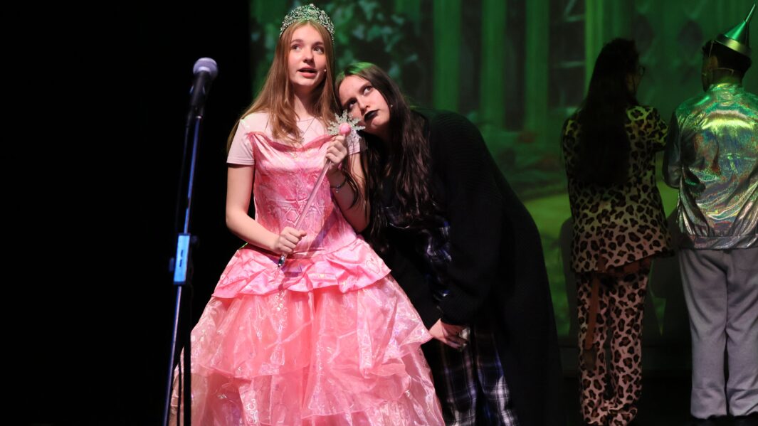student dressed as Glinda the good witch