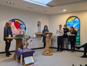 A group of students in the Chaplaincy at Lent