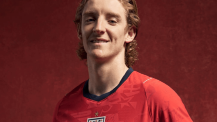 Anthony Gordon in his England kit