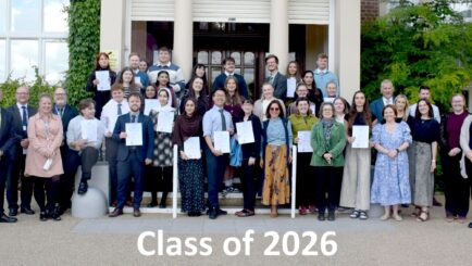 group picture of all the PGCE students who have graduated this year