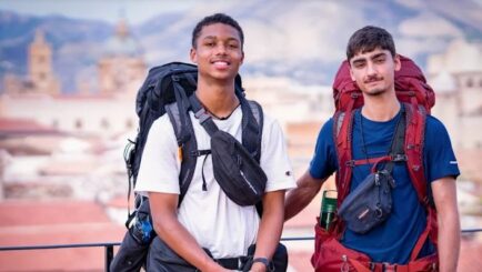 Race across the world winners. 2 male winners